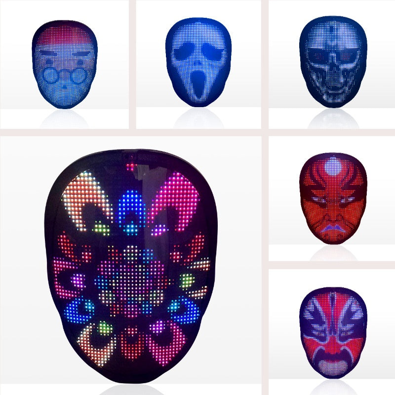 Programmable LED Light-Up Party Face Mask (photo 13)