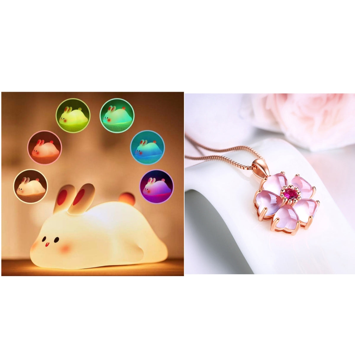 Silicone Bunny Night Light with Touch Control (photo 17)