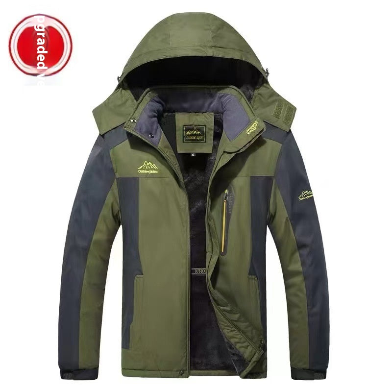 Men's Fleece-Lined Hooded Parka Jacket (photo 17)