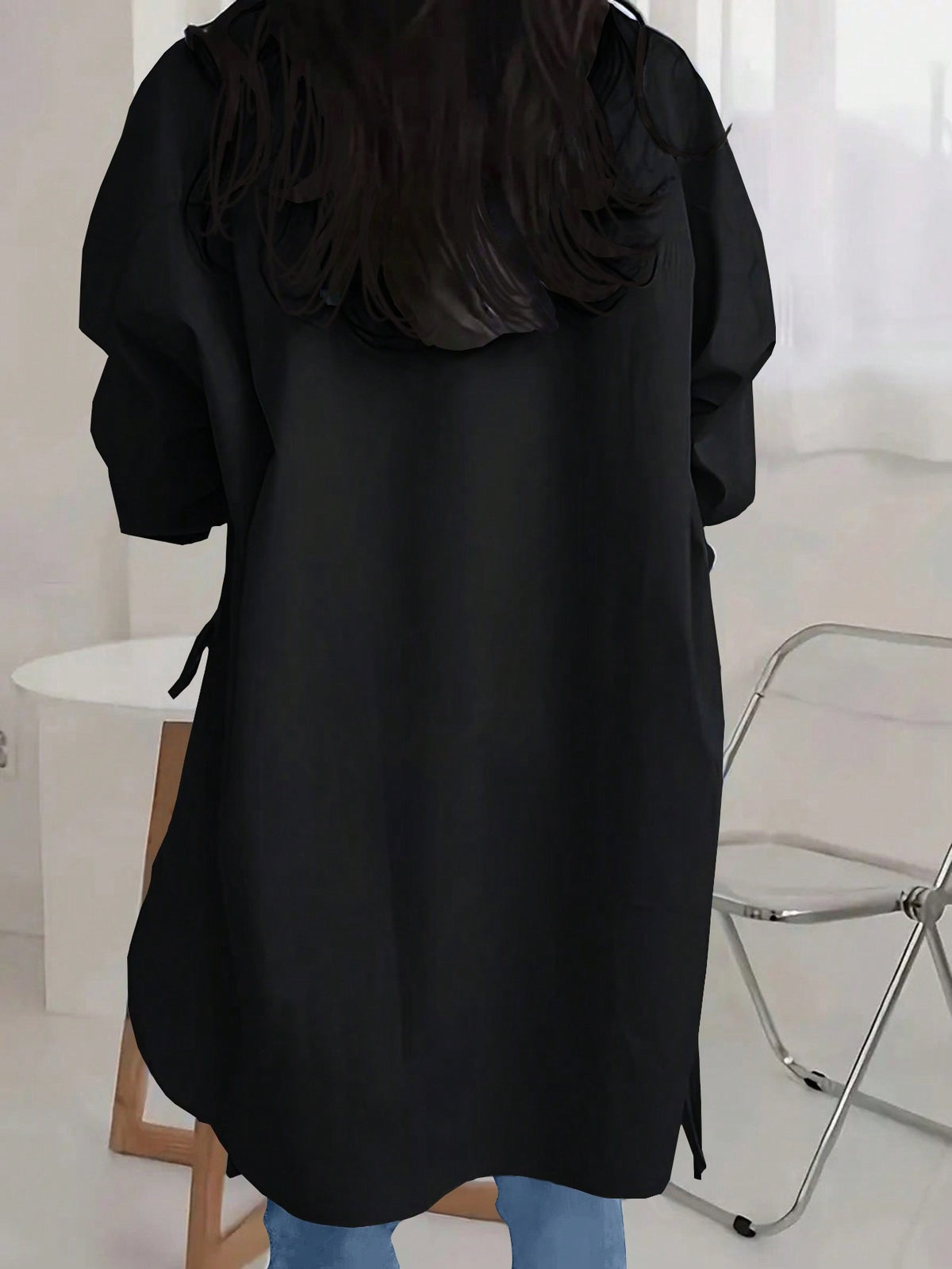Women's Drop-Shoulder Long-Sleeve Shirt (photo 5)