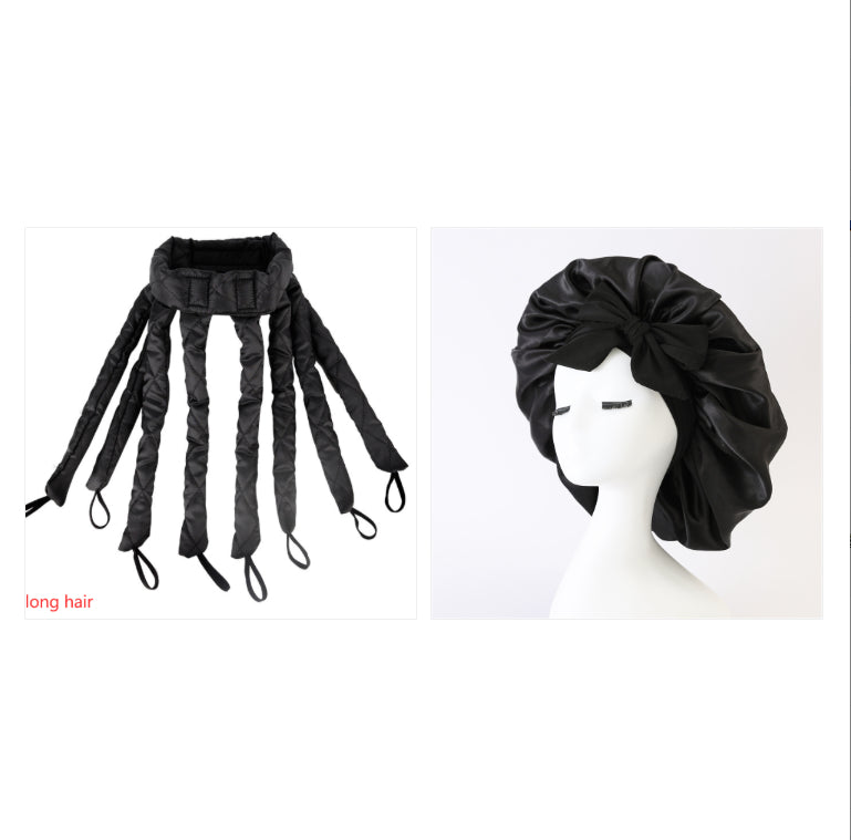 Satin Sleep Bonnet with Ribbon (photo 31)