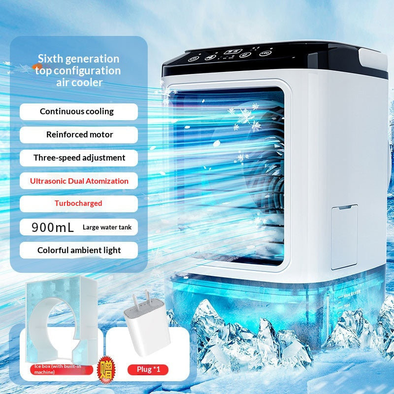 Desktop Mist Air Cooler Fan with Dual Spray, USB (photo 8)