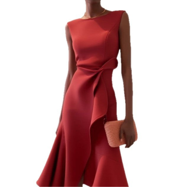 Women's Sleeveless Maxi Dress with Bow Detail (photo 15)
