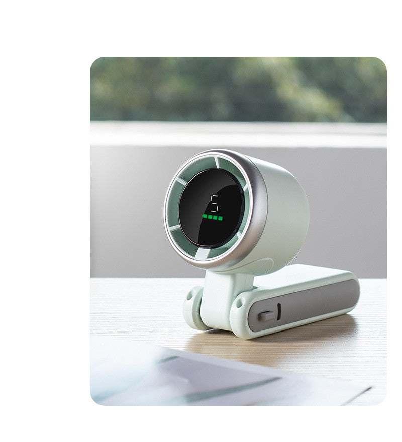 Foldable Mini Turbo Fan with Neck Strap, USB-C (photo 9)