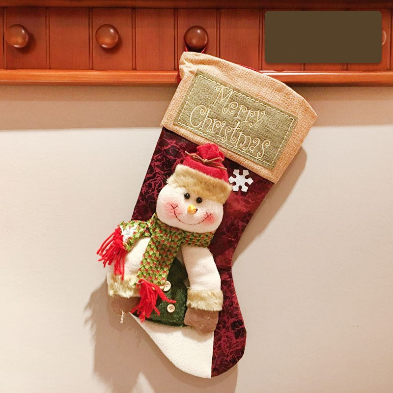 Christmas Stocking with Santa, Snowman or Deer (photo 9)