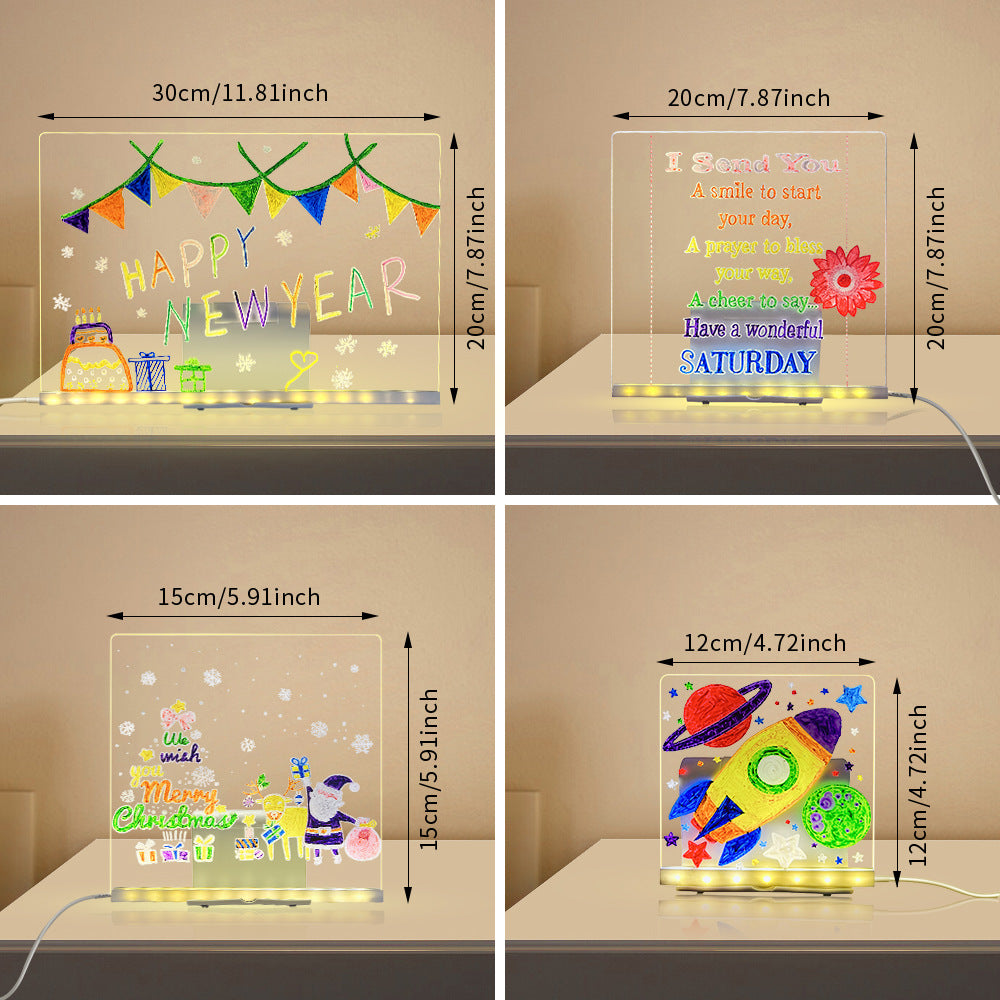 LED Acrylic Message Board with Stand, USB (photo 9)