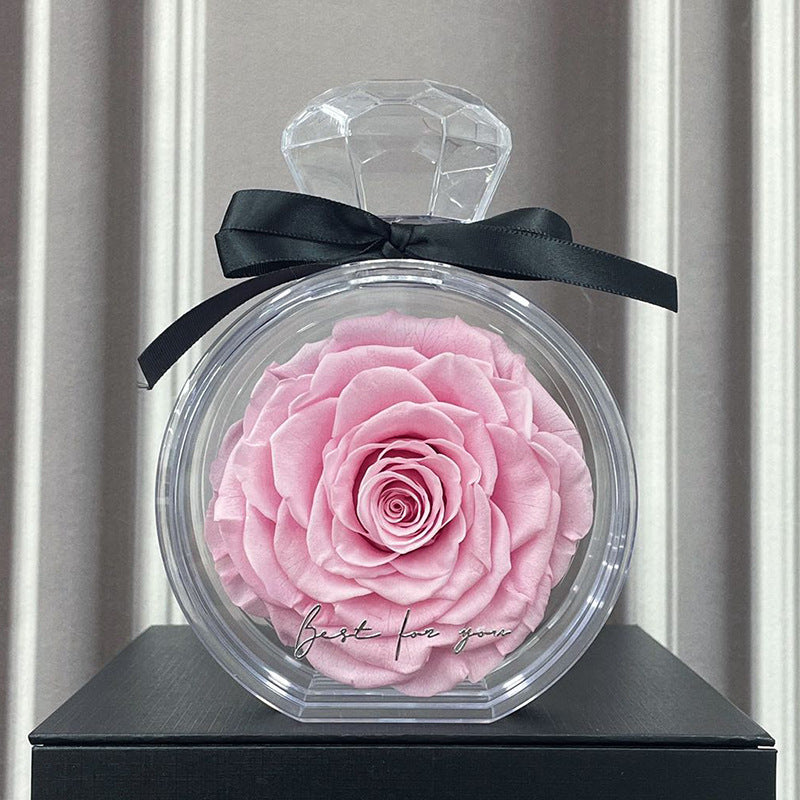 Dried Flower Bouquet in Clear Bottle (photo 13)
