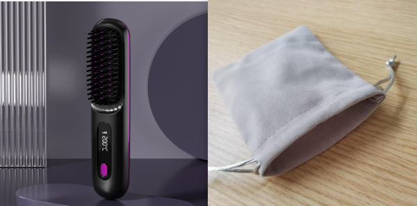 2-in-1 Cordless Hair Straightener Brush, USB Rechargeable (photo 48)