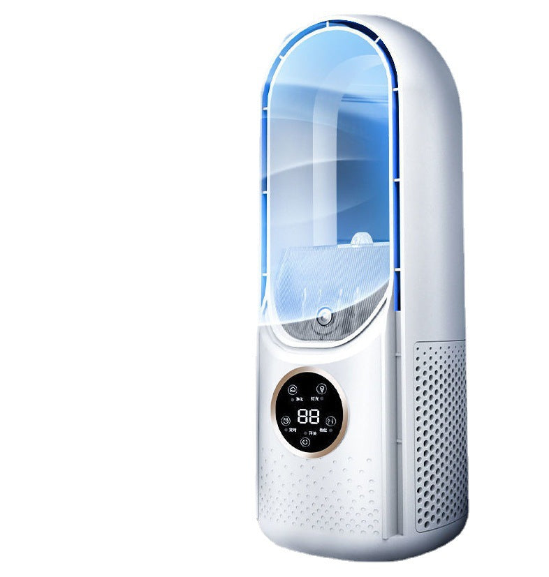 Portable USB Bladeless Cooling Fan with Water Tank and Timer (photo 12)