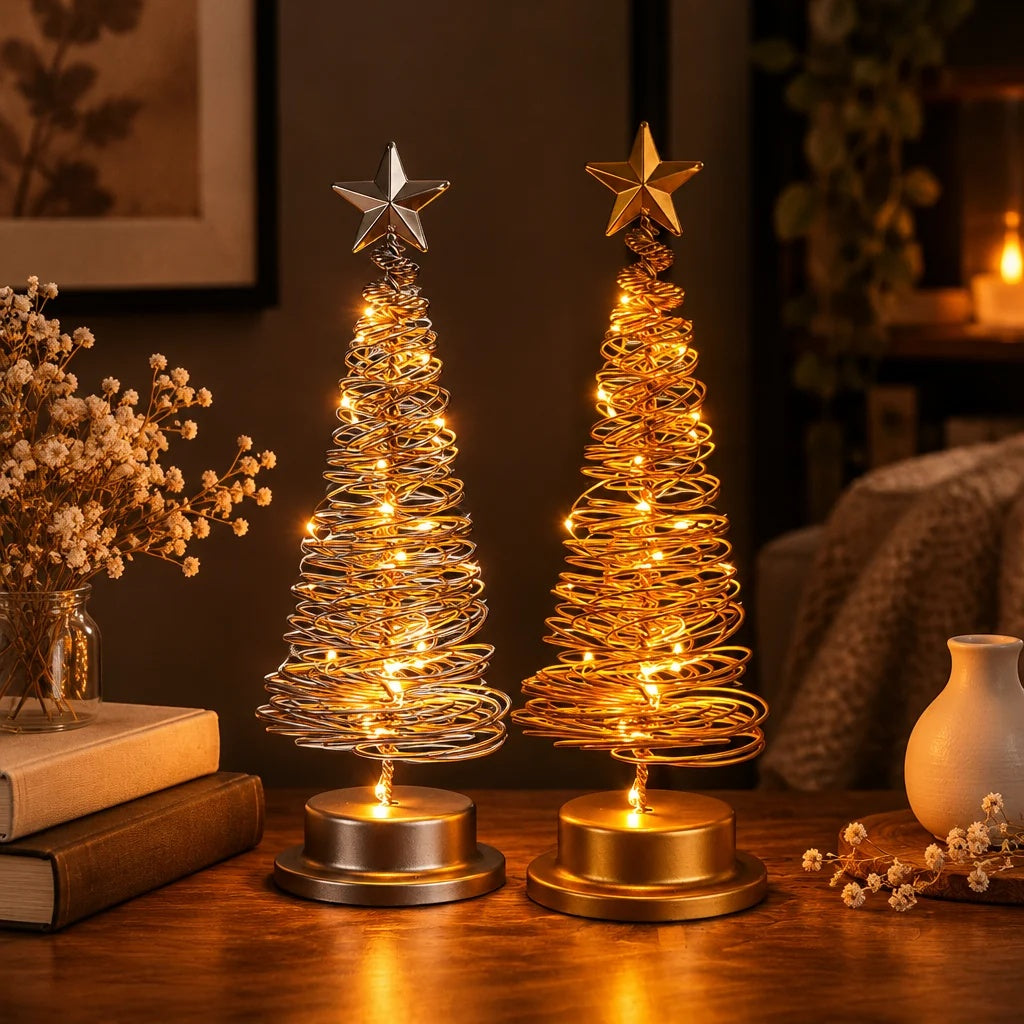 LED Metal Christmas Tree Table Light (photo 11)