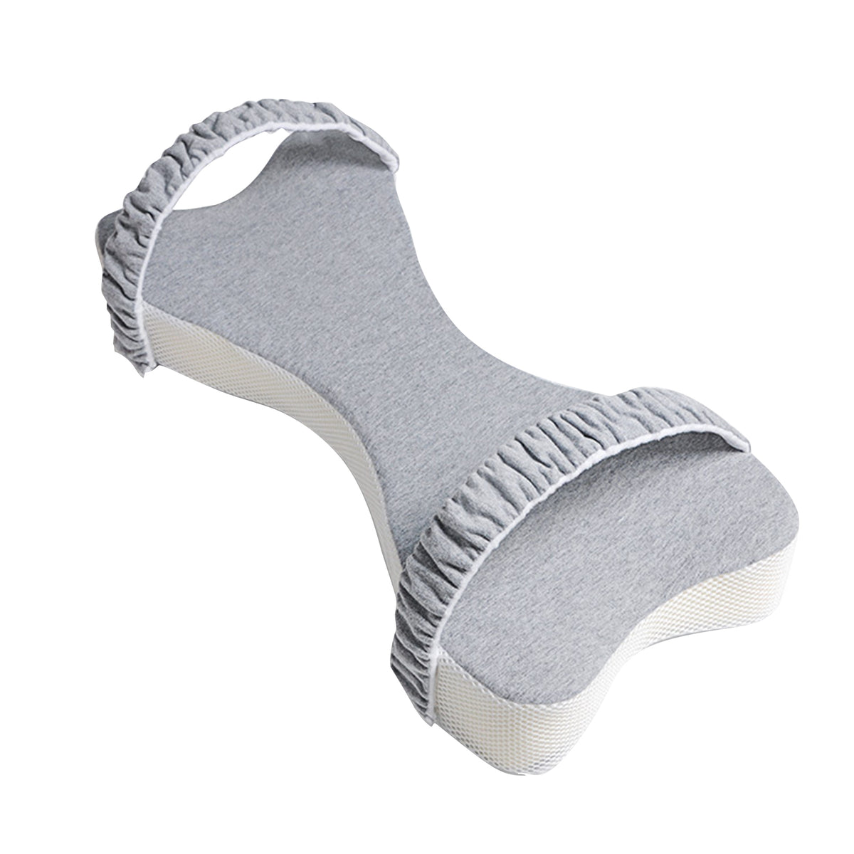 Contoured Knee Pillow for Side Sleepers - Light Grey (photo 8)