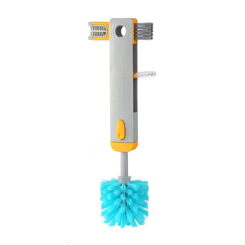 4-in-1 Bottle and Cup Cleaning Brush Set – Gray