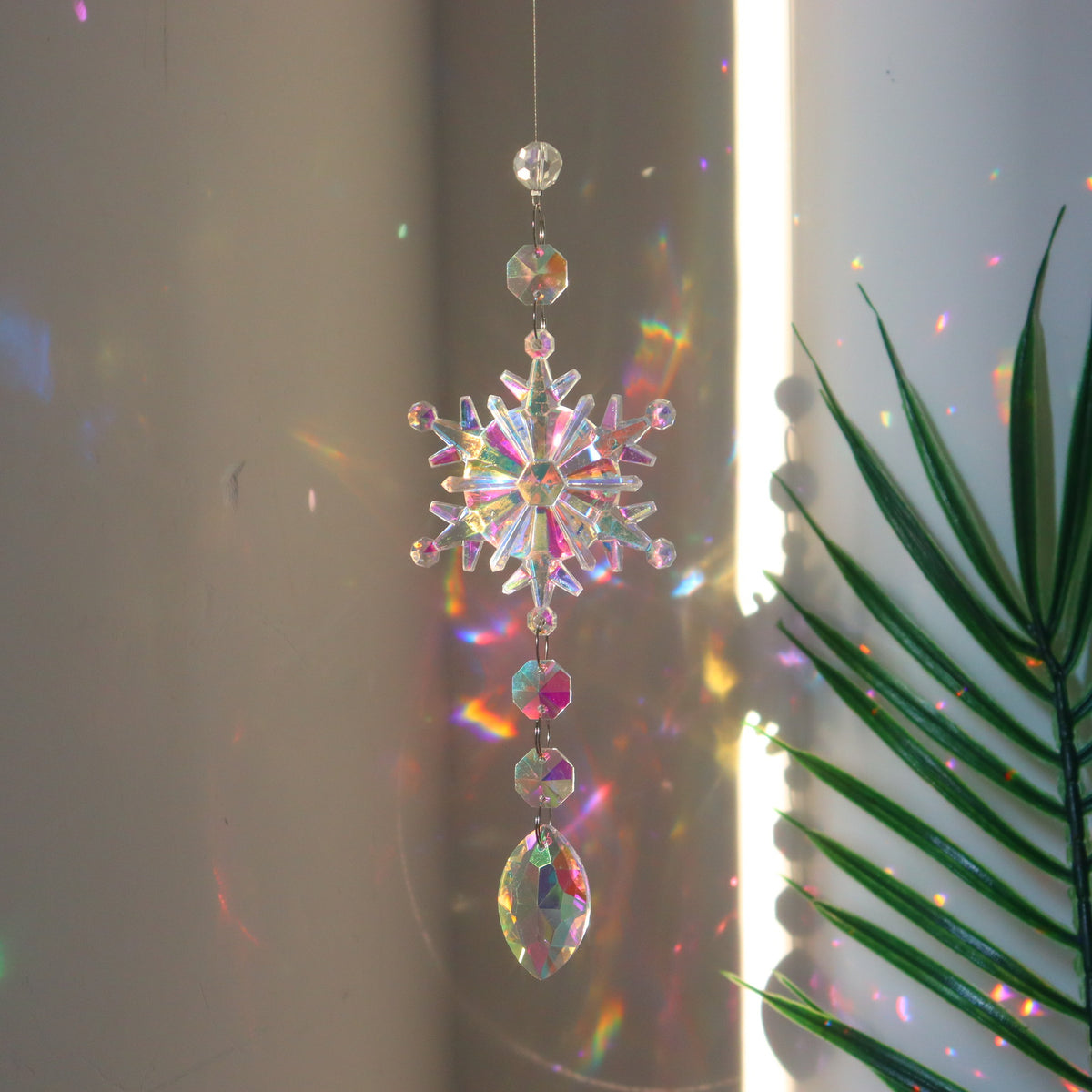 K9 Crystal Snowflake Suncatcher Pendant (photo 5)