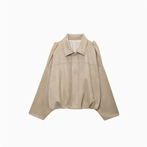 Faux Suede Zip-Up Jacket with Matching Pants and Skirt Options (photo 18)