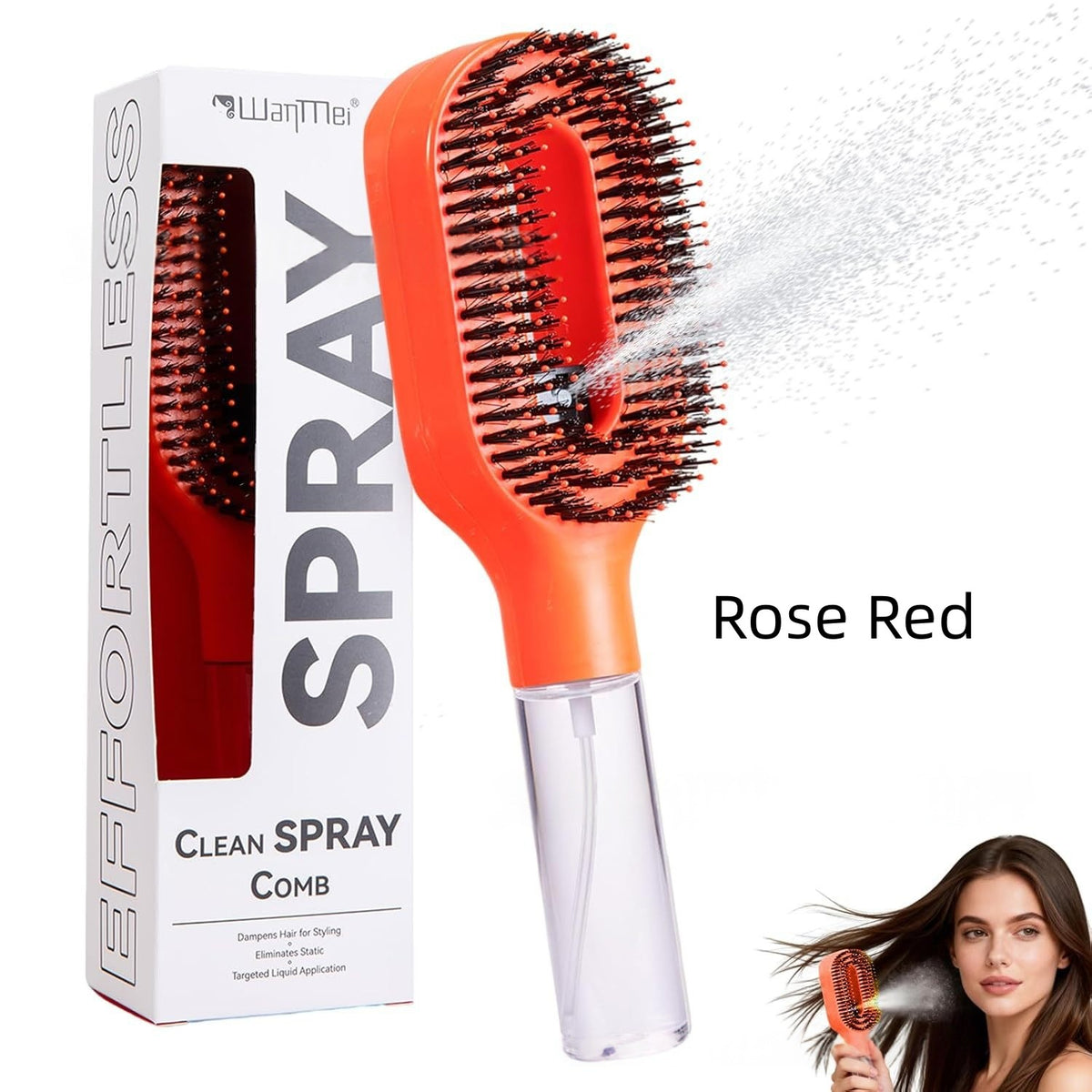 2-in-1 Detangling Brush with Built-In Mist Spray Bottle (photo 12)