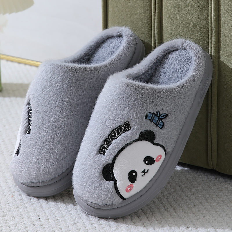 Cartoon Panda Thick-Sole House Slippers (photo 7)