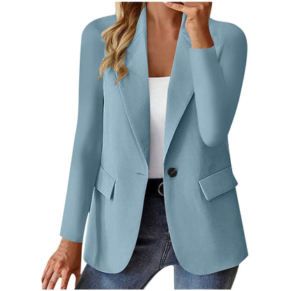 Women's Lapel Button Suit Jacket (photo 33)