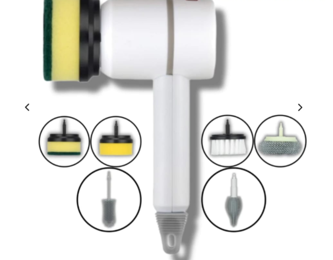 Rechargeable Electric Cleaning Brush with Interchangeable Heads (photo 18)