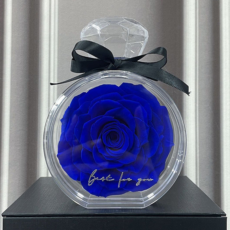 Dried Flower Bouquet in Clear Bottle (photo 10)