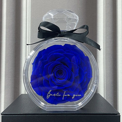 Dried Flower Bouquet in Clear Bottle (photo 10)
