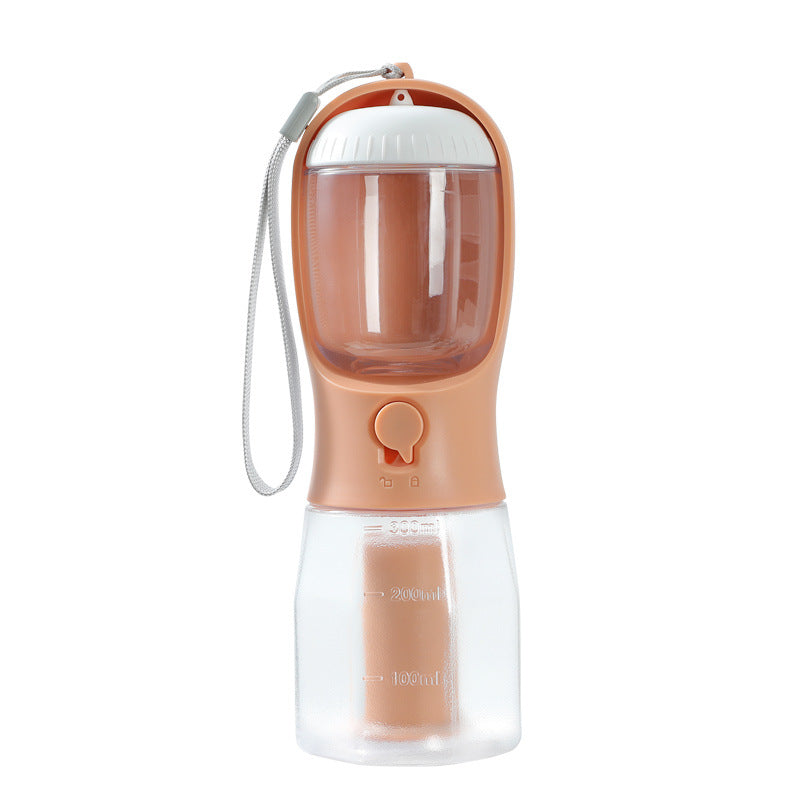 3-in-1 Portable Dog Water Bottle with Food and Bag Compartments (photo 8)