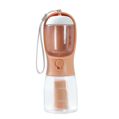 3-in-1 Portable Dog Water Bottle with Food and Bag Compartments (photo 8)