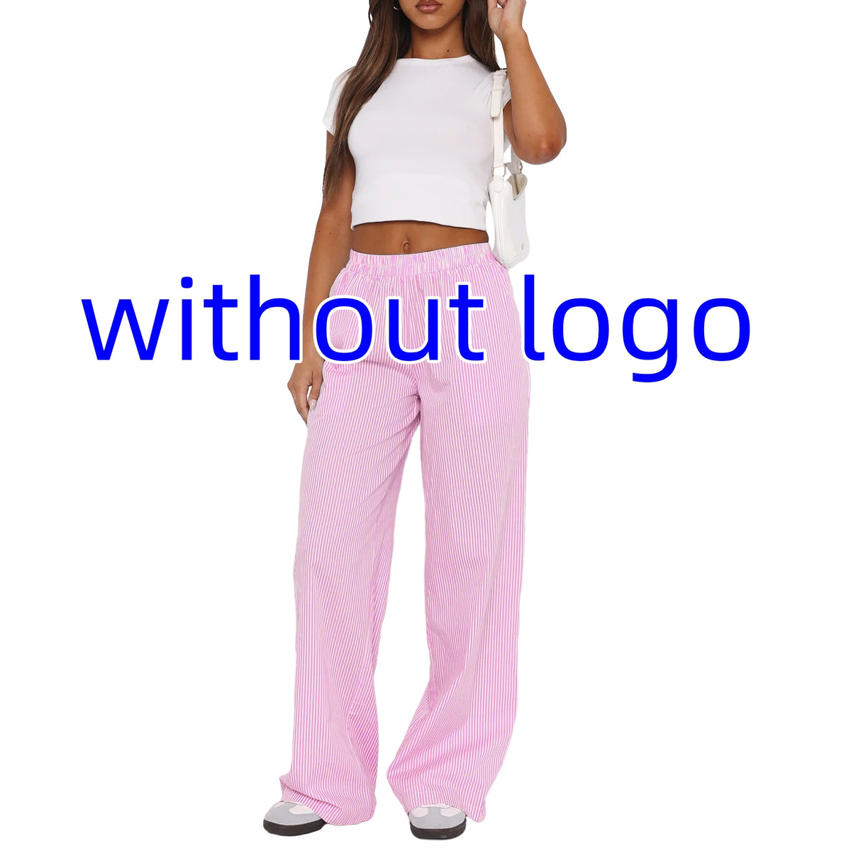 Women's Striped High-Waist Wide-Leg Pants (photo 23)