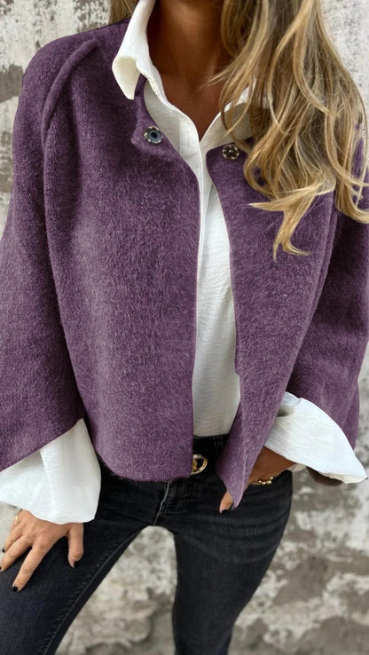 Women's Batwing-Sleeve Cropped Cardigan Jacket (photo 8)