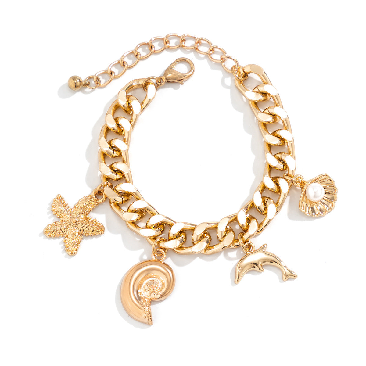 Boho Ocean Charm Choker Necklace and Bracelet (photo 7)
