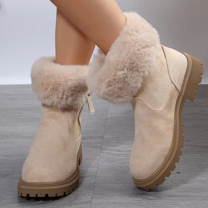 Women's Plush-Lined Side-Zip Snow Boots (photo 6)