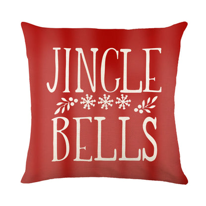 Snowflake Print Christmas Pillow Cover, 45 x 45 cm (photo 18)