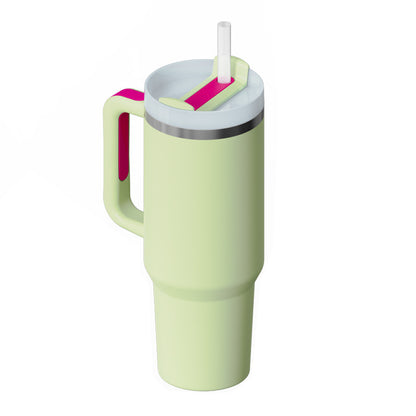 40 oz Insulated Stainless Steel Tumbler with Handle, Lid and Straw (photo 33)