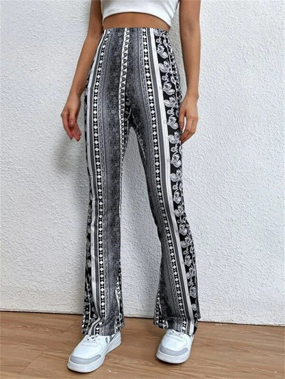 Women's Stretch Printed Slim Pants (photo 14)