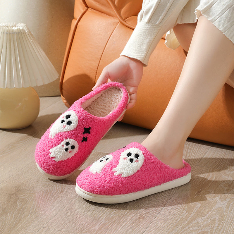 Halloween Ghost Plush Slippers (photo 3)