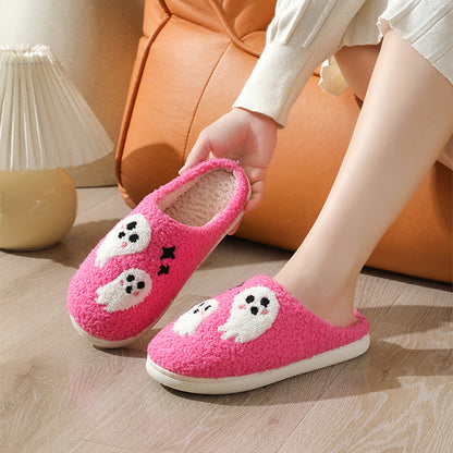 Halloween Ghost Plush Slippers (photo 3)