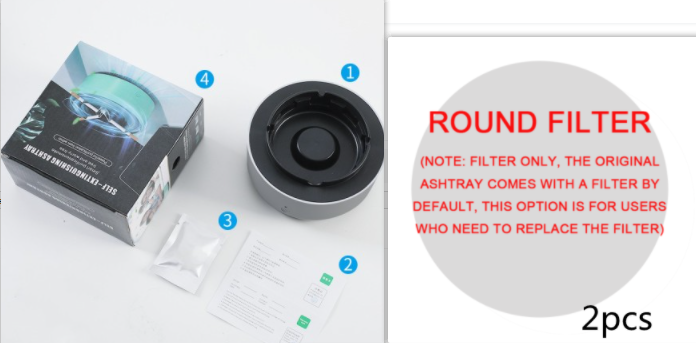 Ashtray with Built-In Fan and Replaceable Filter (photo 17)