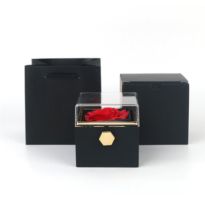 Rotating Soap Rose Jewelry Gift Box (photo 35)