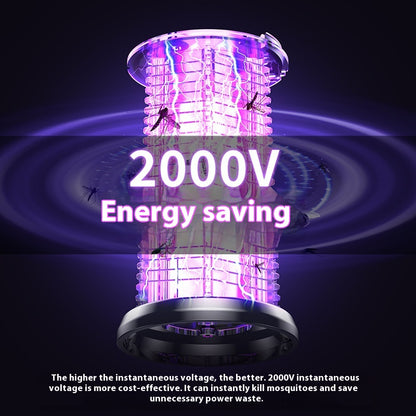 2-in-1 Rechargeable Mosquito Lamp and Bug Zapper Racket (photo 5)