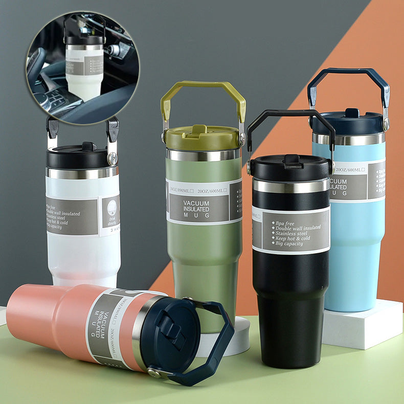 30 oz Insulated Stainless Steel Tumbler with Handle (photo 2)