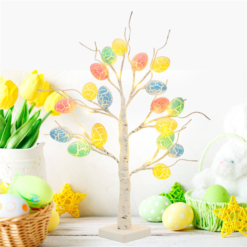 LED Birch Tree with Easter Egg Ornaments, 60 cm (photo 4)