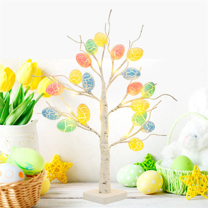 LED Birch Tree with Easter Egg Ornaments, 60 cm (photo 4)
