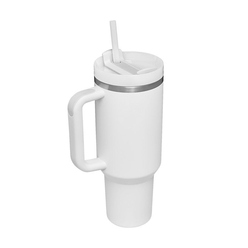 40 oz Insulated Stainless Steel Tumbler with Handle, Lid and Straw (photo 34)