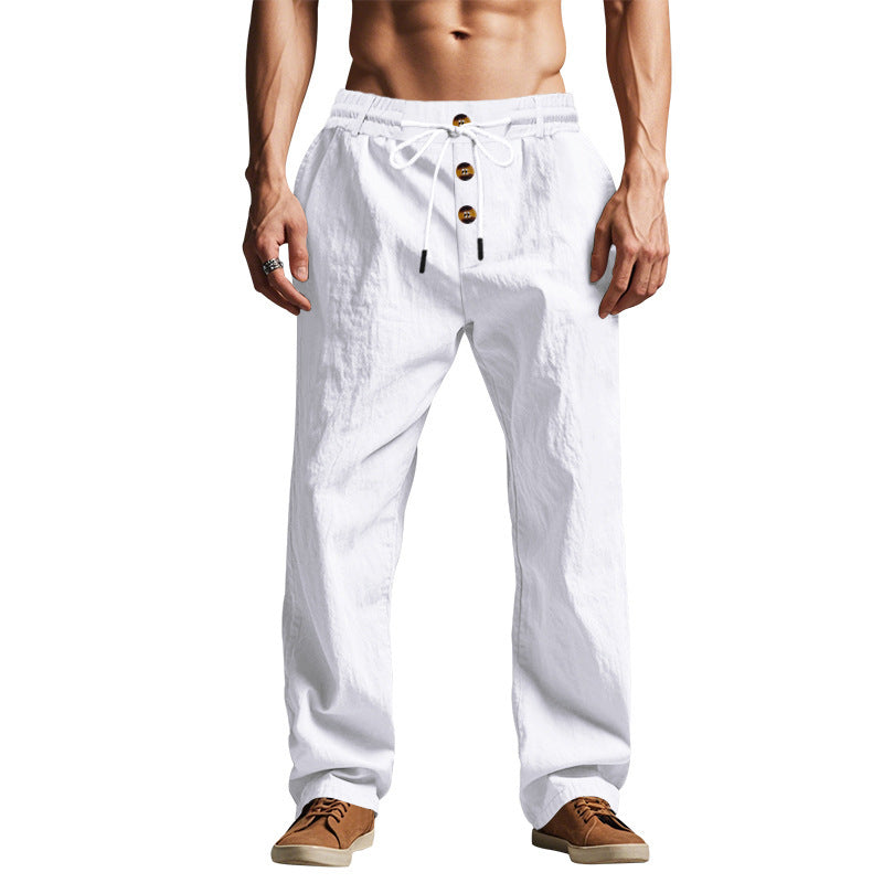 Men's Loose Straight-Leg Drawstring Pants (photo 6)