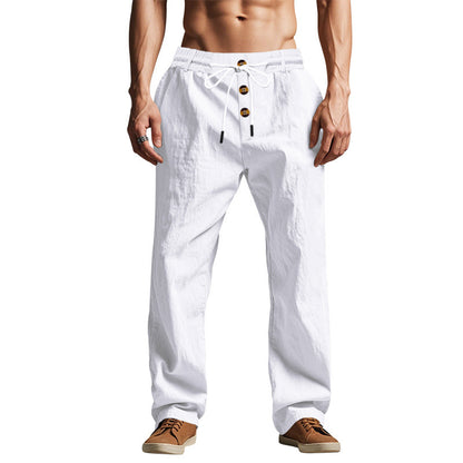 Men's Loose Straight-Leg Drawstring Pants (photo 6)