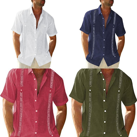 Men's Short-Sleeve Guayabera Shirt