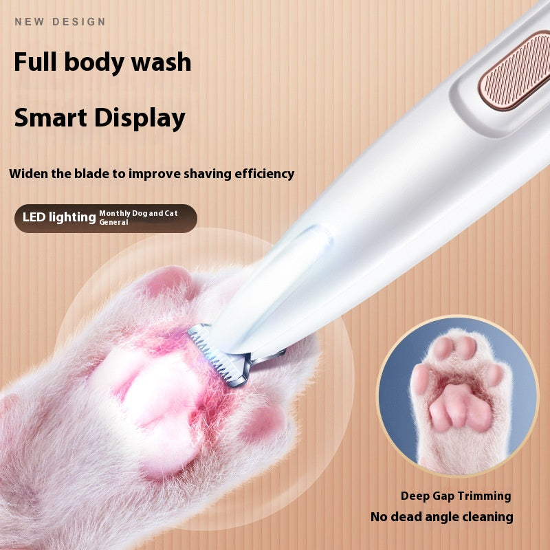 Cordless Dog Paw Trimmer with LED Light and Display (photo 7)