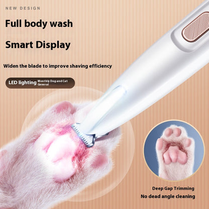 Cordless Dog Paw Trimmer with LED Light and Display (photo 7)