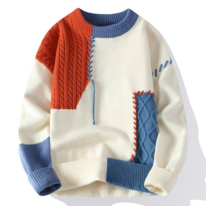 Men's Colorblock Knit Pullover Sweater (photo 6)