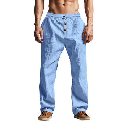Men's Loose Straight-Leg Drawstring Pants (photo 11)