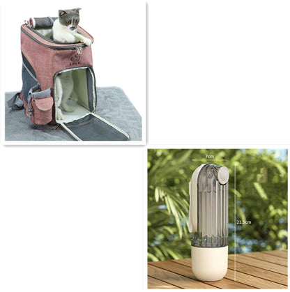 2-in-1 Portable Pet Water Cup with Food Container (photo 10)
